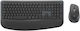 Logitech Comfort Plus MK880 for Business Wireless Keyboard & Mouse Set International English Grey