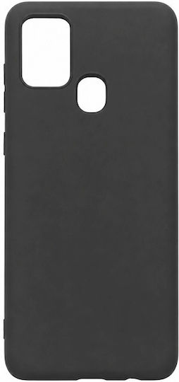Leewello Back Cover Σιλικόνης Μαύρο (Galaxy A21s)