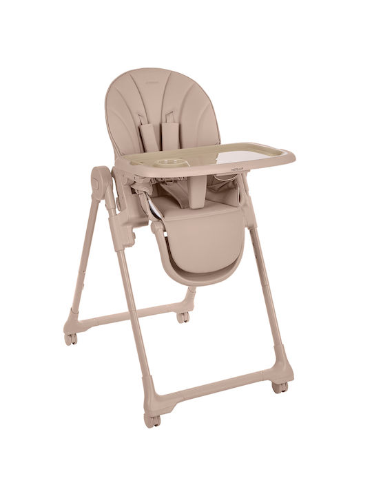 Kikka Boo Pastello Baby Hochstuhl mit Höhenverstellbar Beigem