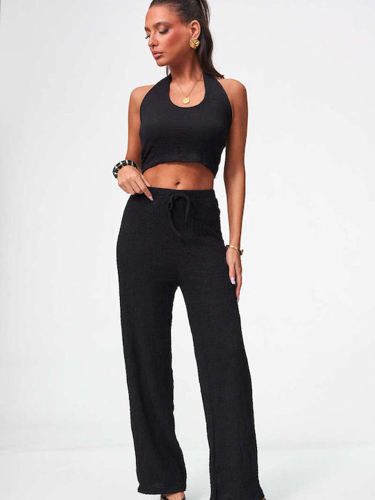 Decoro Set Pantaloni Dama Negri