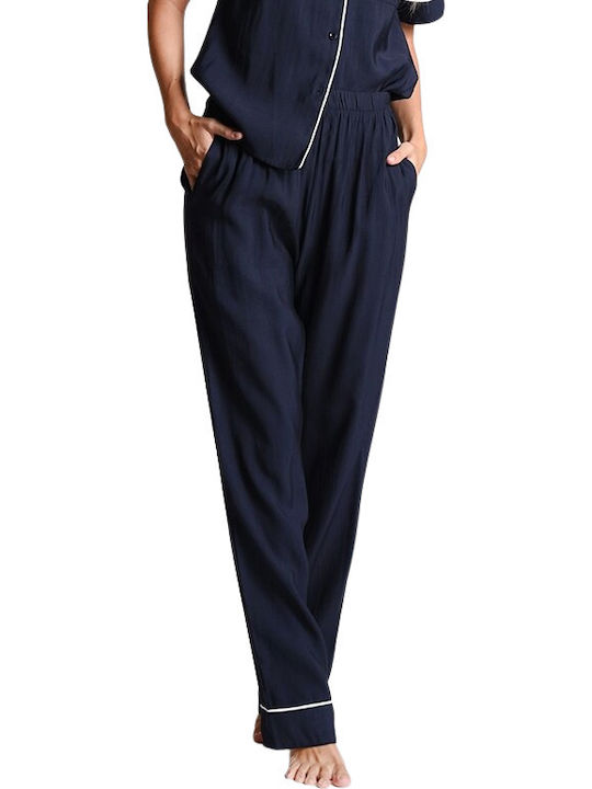 Damen Stoffhose Blau