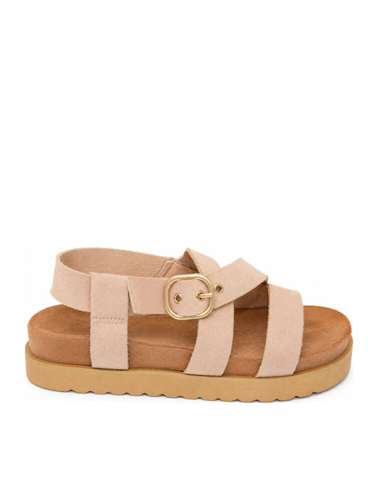 Summer Women's Beige Platforms SI-5232-26FL-BEIGE