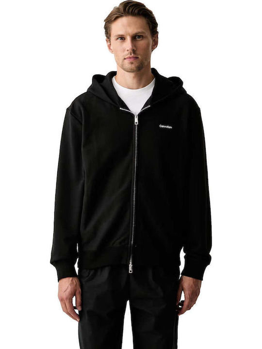 Calvin Klein Logo Men's Sweatshirt Black with Hood