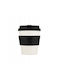 Ecoffee Cup Ceramic Black Mug 180ml
