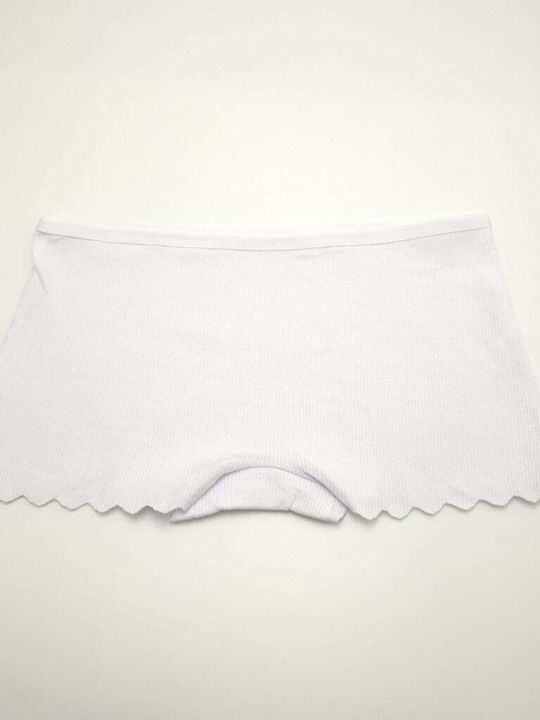 Power Flower Women's Boxer Seamless White