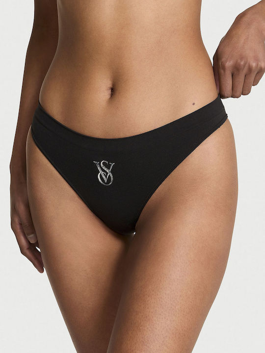 Victoria's Secret Дамски Слип Черен