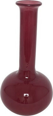 Vase Flasche Glas Lila 21,5x43cm
