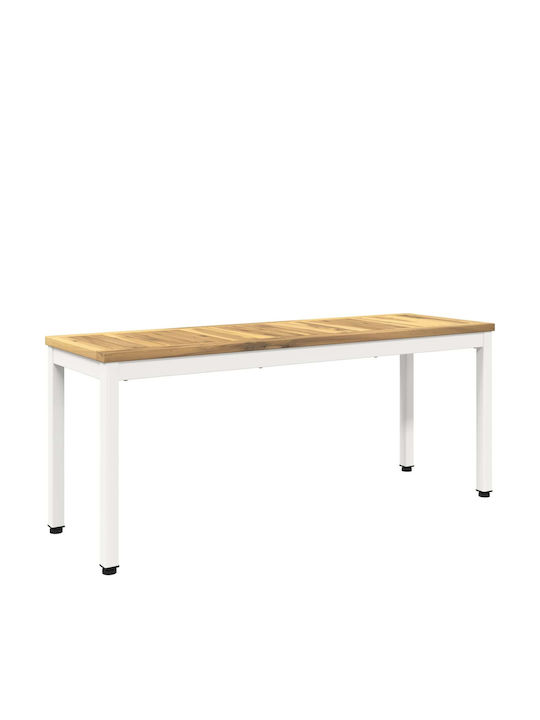 Outdoor Wooden Bench 108.5x35x45cm