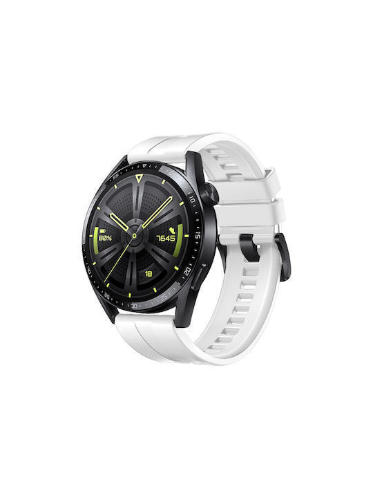 Premium-one Σιλικόνης Black Buckle Xiaomi Watch 5 47mm White