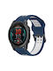 Garmin Instinct Crossover Solar Two Tone Reverse Buckle 22mm Watch Strap Silicone Blue + White