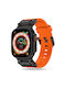 Techsuit Silicone Strap Black (Apple Watch 44/45/46/49mm)