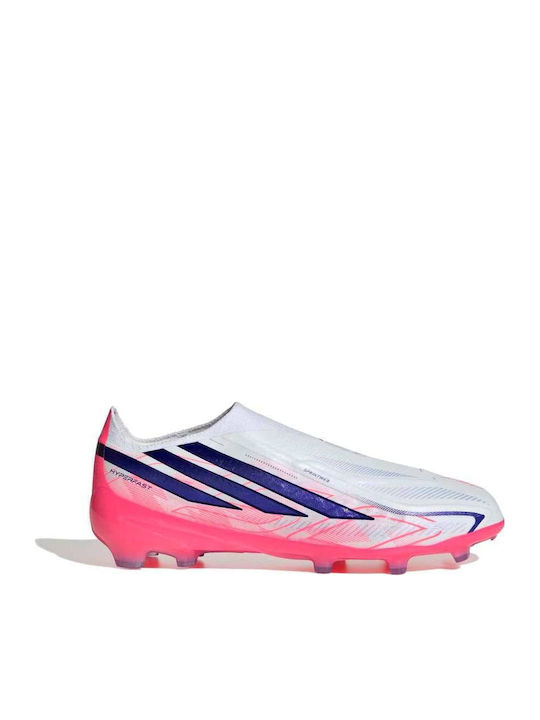 adidas F50 Hyperfast Elite FG Football Shoes with Cleats White