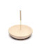 Natural Pink Sandstone 10cm Stone Base for Fragrance Sticks or Cones