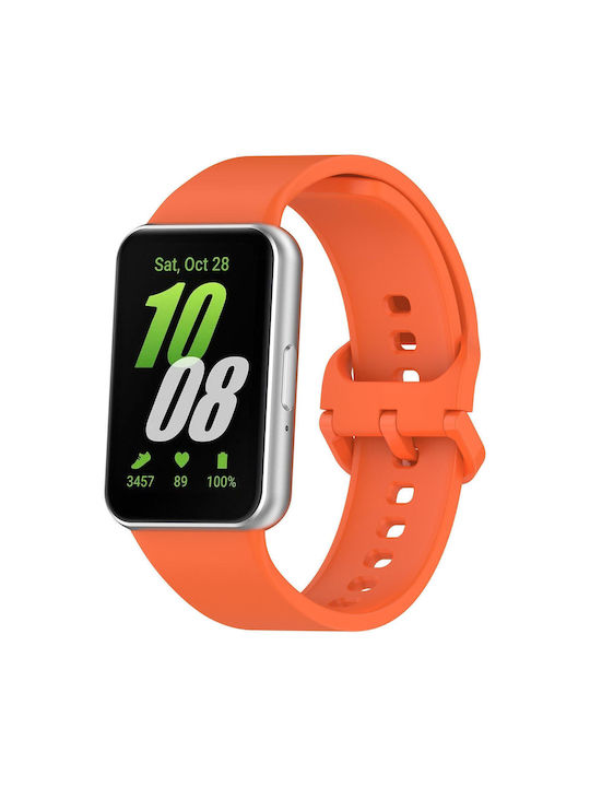 Silicone Case Strap in Orange Colour for Samsung Galaxy Fit 3