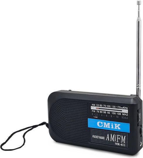 Cmik MK-611 Radio Portabil cu Baterie Argintiu