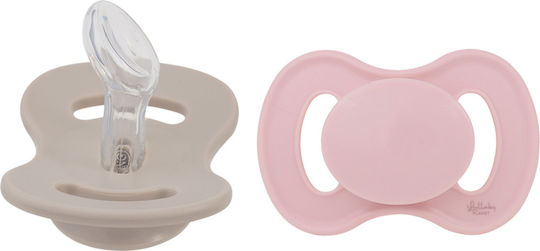 Lullaby Planet Silicone Pacifiers Grey for 0-6 Months 2 Pieces
