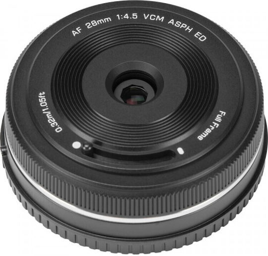 Viltrox Full Frame Camera Lens AF 28mm F/4.5 Pancake for Leica L Mount Black