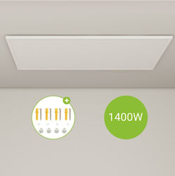 Ambianzza Infrarot-Heizpaneel Decke 1400W Weiß 183cm Ambianzza Infrarot-Heizpaneel Decke 1400W Weiß 183cm
