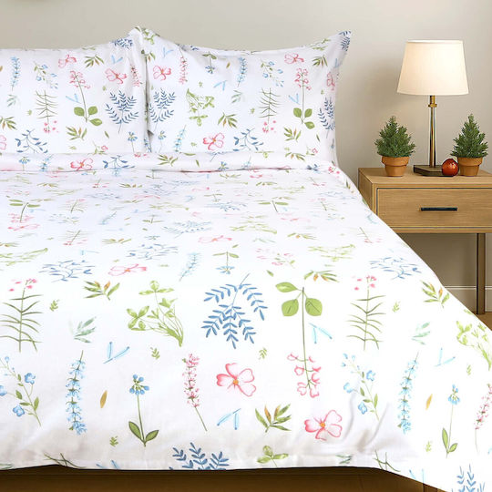 Darymex Set Huse Pentru Pilote 100% Bumbac 140x200cm Simplu Cu Față De Pernă Albă