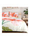Darymex Baumwollsatin Bettbezug Set 180x200cm Halbdoppel mit Kissenbezug Creme
