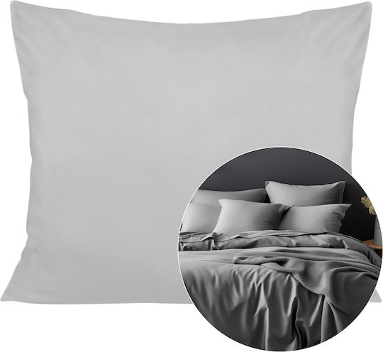 Darymex Dekorativer Kissenbezug aus 100% Baumwolle Grau Stahtí 40x60cm
