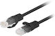Lanberg U/UTP Cat.6 (Gigabit) Network Cable Ethernet 1m Black 10 Pieces