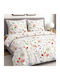 Darymex Darymex Baumwollbettbezug Set 180x200cm Halbdoppel mit Kissenbezug Bunte Frühlingsblumen