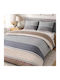 Darymex Darymex Bettbezüge Baumwolle 160x200cm Einzelbett mit Kissenbezug Grau Braun