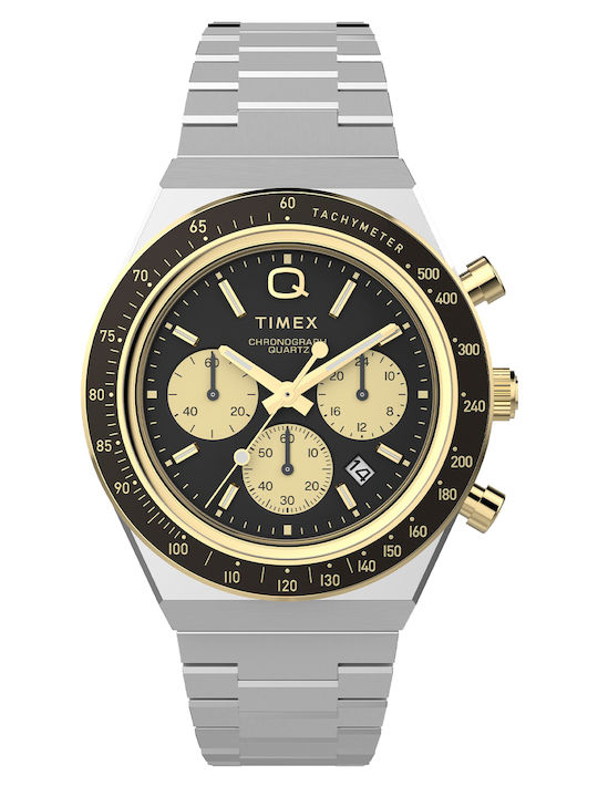 Timex Мъжки Часовник 42mm На Батерия с Сребриста Метална Гривна