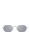 Mykita Unisex Sonnenbrillen mit Silber Metallisch Rahmen und Silber Farbe Gläser