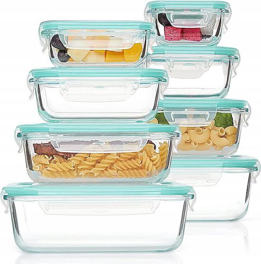 Set Glass Lunch Boxes 8 Pieces Set Glass Lunch Boxes 8 Pieces