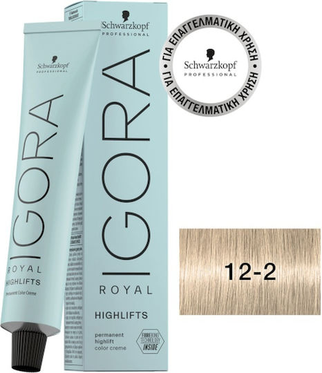 Schwarzkopf Highlifts Βαφή Μαλλιών 12-2 Ξανθιστικό Φυμέ 60ml