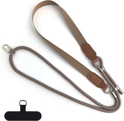 Techsuit Brown Neck Strap for Mobile Phones