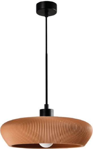 Inlight Κρεμαστό Φωτιστικό Κόκκινο με Ντουί E27 40x40εκ.