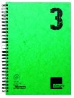 AG Trees Simple Spiral Notepad B6 3 Pieces
