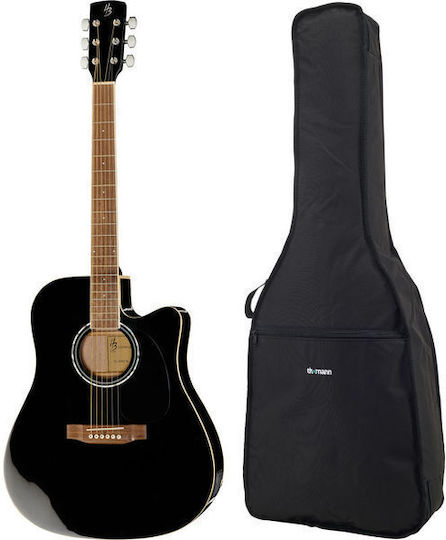 Harley Benton Cld-60sce Bk Cust Line Bundle Ηλεκτροακουστική Κιθάρα