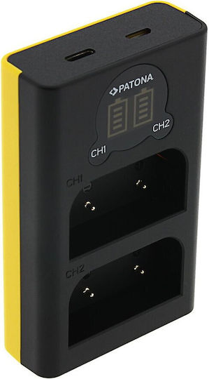 Patona Încărcător Dublu de Baterii Usb Compatibil cu Olympus