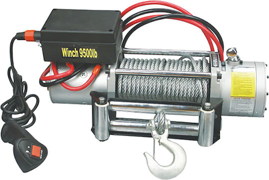 Trh-96000-g Electric Cable Towing System 2.7 Tn Black 8mm 1.6hp 12dcv