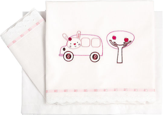 O Kosmos tou Morou Baby Bettlaken Rosa 120x180cm