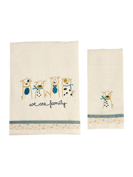 O Kosmos tou Morou Set of Baby Towels 2pcs Fami...
