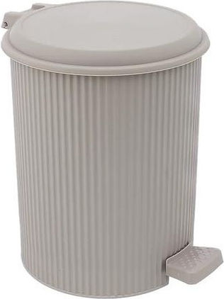 Sidirela E-1760M Plastic Bathroom Bin 7lt Beige