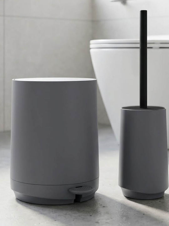 Ankor Nordic Plastic Bathroom Brush and Bin Set...