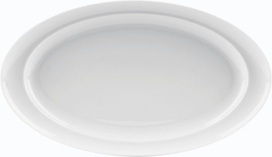 Ionia Buffet Servierplatte aus Porzellan Weiß