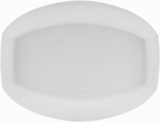 Ionia Cosmos Serving Platter Oval Porcelain White