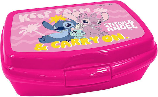 Disney Kunststoff Kinderlebensmittelbehälter Stitch 0,6 Liter 16,5 x 12,5 x 6 cm