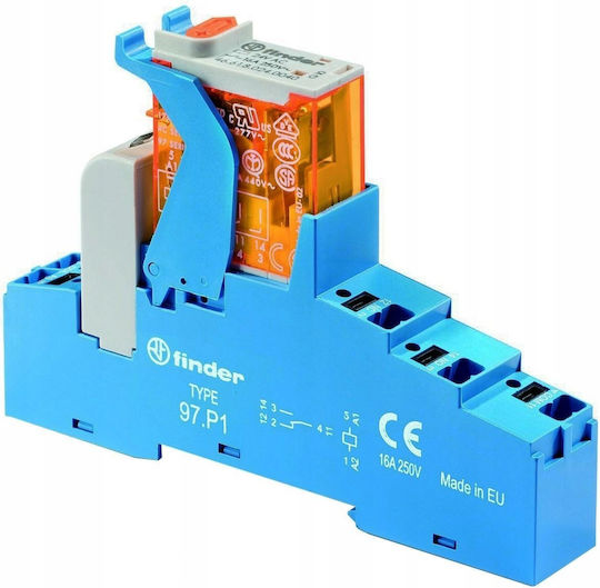 Finder Single Pole Rail Switch 230V 10A