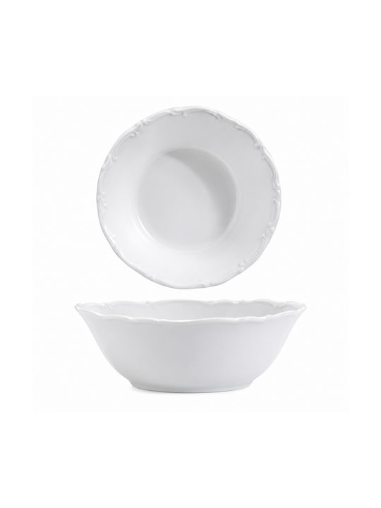 Kutahya Porselen San Marco Serving Bowl Cereal Round Porcelain with Diameter 16cm 6 Pieces