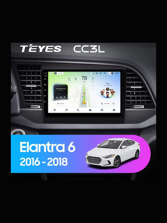 Teyes Cc4l Dts Navigație Auto Hyundai Elantra 6 2018-2020 6+64gb 9" Qled Qualcomm 2ghz Android 4g Bluetooth 5.1 Dsp Versiunea B