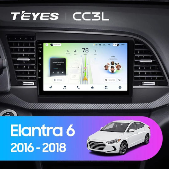 Teyes Cc4l Dts Car Navigation Hyundai Elantra 6 2018-2020 6+64gb 9" Qled Qualcomm 2ghz Android 4g Bluetooth 5.1 Dsp Version B