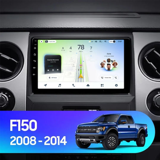 Teyes Cc4l Dts Автомобилен Навигатор Ford F150 2009-2014 6+64GB 9" Qled Qualcomm 2GHz Android 4G Bluetooth 5.1 DSP Вариант B